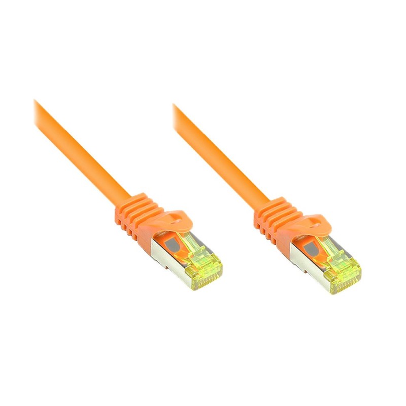 Good Connections Patchkabel con Cat. 7 Rohkabel S/FTP Arancione 10m